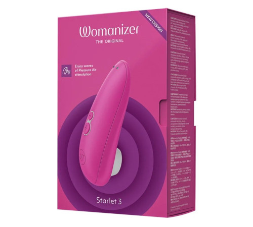 Розовый клиторальный стимулятор Womanizer Starlet 3 Розовый клиторальный стимулятор Womanizer Starlet 3