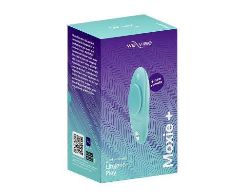 Заказать Аквамариновый вибратор в трусики We-Vibe Moxie+