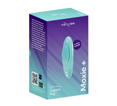 Аквамариновый вибратор в трусики We-Vibe Moxie+