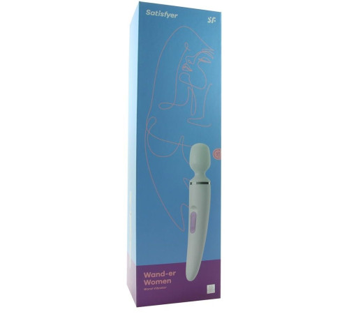 Белый вибратор Satisfyer Wand-er Woman Белый вибратор Satisfyer Wand-er Woman