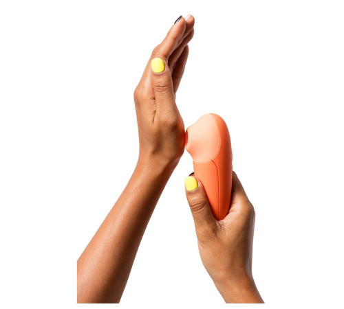 Оранжевый бесконтактный клиторальный стимулятор Romp Switch X