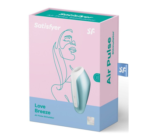 Голубой вакуумный массажер Love Breeze Голубой вакуумный массажер Love Breeze