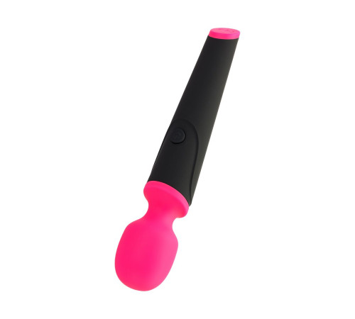 Черно-розовый вибростимулятор ASTER - 19,5 см.