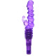 Заказать Фиолетовая виброракета с насадкой-кроликом Ribbed Rabbit Vibrator - 21,6 см.