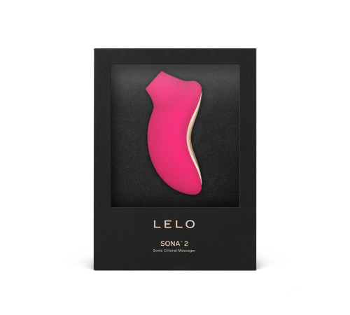 Розовый звуковой массажер клитора Lelo Sona 2
