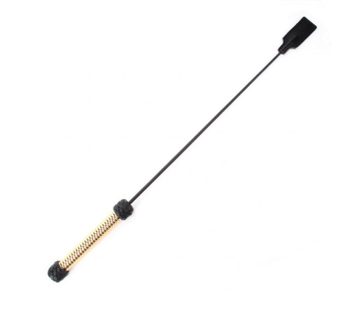 Чёрный профессиональный стек с золотистой рукоятью - 75 см.