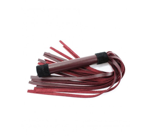 Бордовая плеть Maroon Leather Whip с гладкой ручкой - 45 см. Бордовая плеть Maroon Leather Whip с гладкой ручкой - 45 см.
