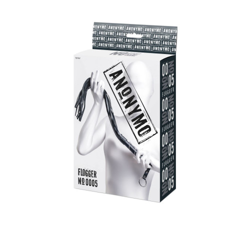 Черный флоггер Anonymo - 64 см.