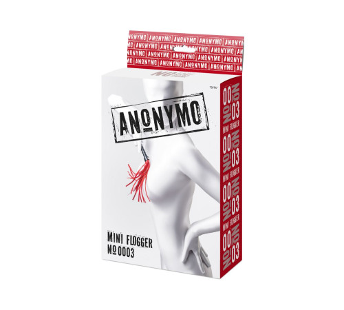 Красно-черный флоггер Anonymo - 28 см.