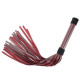Заказать Бордовая плеть Maroon Leather Whip с гладкой ручкой - 45 см.