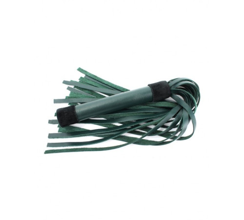 Изумрудная плеть Emerald Leather Whip с гладкой ручкой - 45 см. Изумрудная плеть Emerald Leather Whip с гладкой ручкой - 45 см.