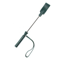 Изумрудный кожаный стек с петлёй на ручке - 37 см.