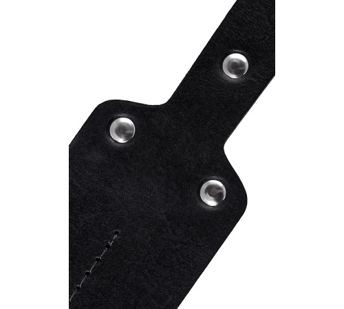 Черный кожаный пэддл - 32 см.