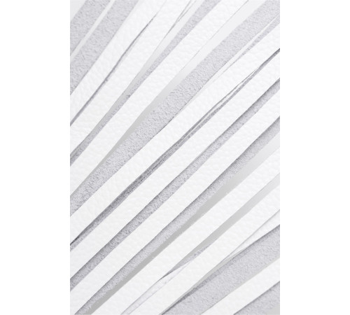 Белая кожаная плеть - 50 см.