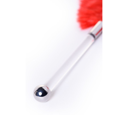 Красное страусиное пёрышко - 40 см.