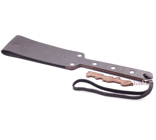 Гладкий мягкий удлиненный пэддл с заклепками - 32 см.