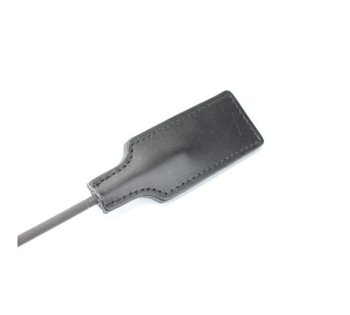 Чёрный кожаный стек - 77 см.