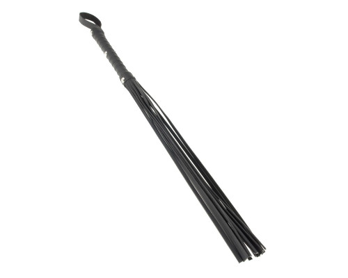 Заказать Чёрная плетка Deluxe Cat O  Nine - 62 см.