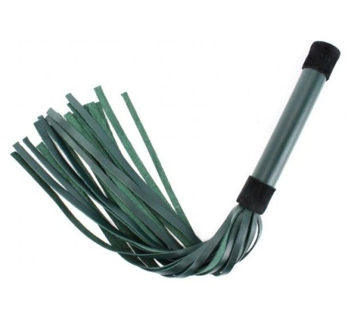 Изумрудная плеть Emerald Leather Whip с гладкой ручкой - 45 см. Изумрудная плеть Emerald Leather Whip с гладкой ручкой - 45 см.