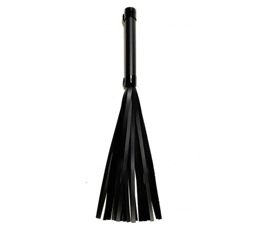 Черная плеть из эко-кожи - 42 см.