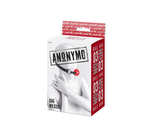 Красный кляп-шар на черных ремешках