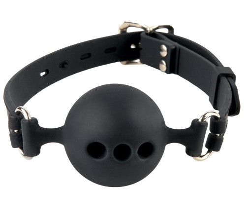 Силиконовый кляп-шар с отверстиями для дыхания Silicone Breathable Ball Gag Small