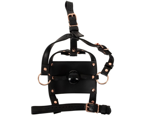 Заказать Черный намордник с кляпом-шаром Head Harness With A Gag Заказать Черный намордник с кляпом-шаром Head Harness With A Gag