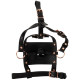 Заказать Черный намордник с кляпом-шаром Head Harness With A Gag