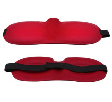 Красная глухая маска на резинке