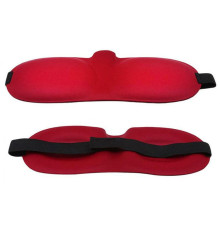 Красная глухая маска на резинке