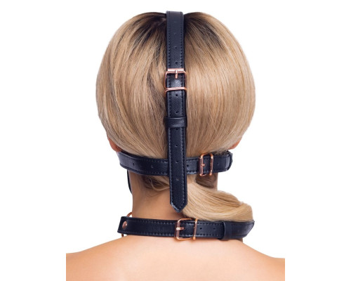 Заказать Черный намордник с кляпом-шаром Head Harness With A Gag Заказать Черный намордник с кляпом-шаром Head Harness With A Gag