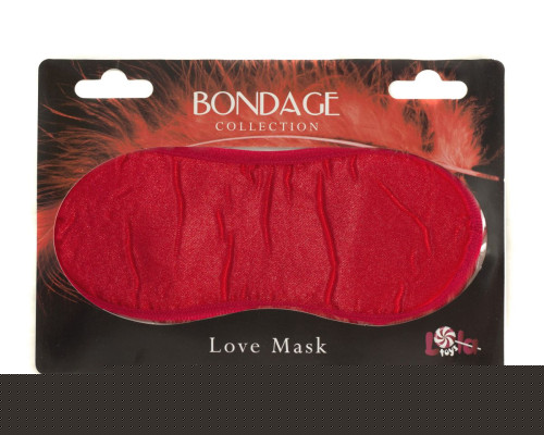 Заказать Красная маска на глаза BONDAGE