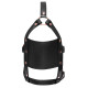 Заказать Черный намордник с кляпом-шаром Head Harness With A Gag