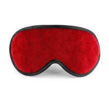 Красная сплошная маска на резиночке с черной окантовкой