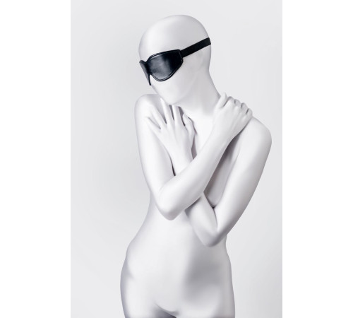 Черная маска Anonymo из искусственной кожи