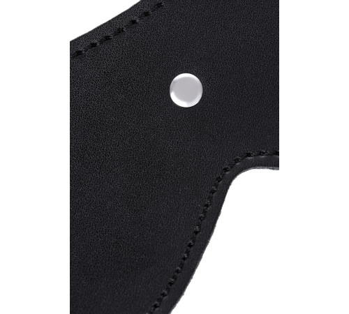 Черная кожаная маска Anonymo с мягким подкладом