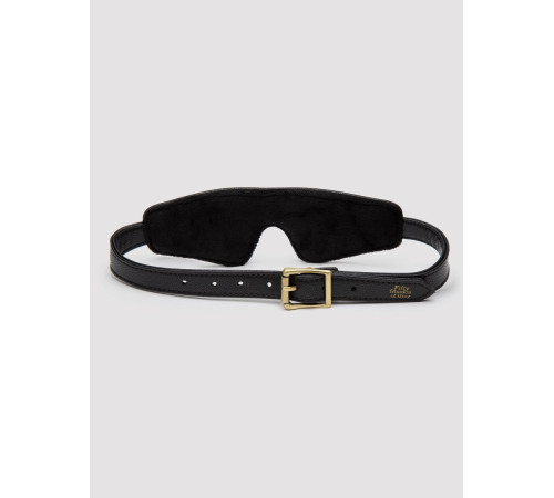 Черная плотная маска на глаза Bound to You Faux Leather Blindfold Черная плотная маска на глаза Bound to You Faux Leather Blindfold