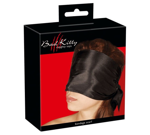 Широкая повязка-шарф на глаза Bad Kitty Bondage Scarf