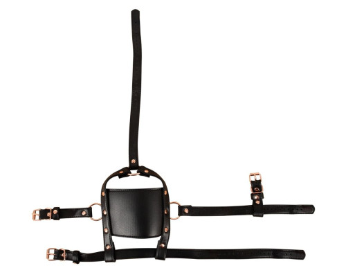 Заказать Черный намордник с кляпом-шаром Head Harness With A Gag Заказать Черный намордник с кляпом-шаром Head Harness With A Gag