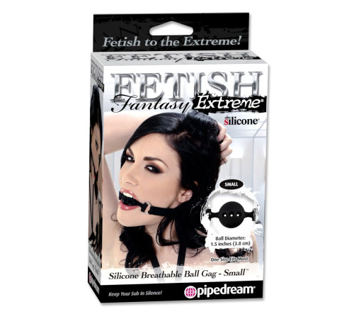 Силиконовый кляп-шар с отверстиями для дыхания Silicone Breathable Ball Gag Small