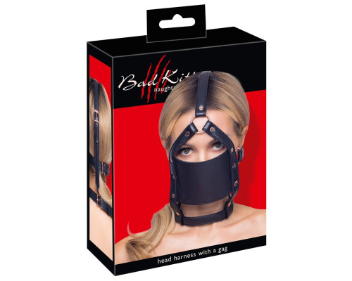Заказать Черный намордник с кляпом-шаром Head Harness With A Gag Заказать Черный намордник с кляпом-шаром Head Harness With A Gag