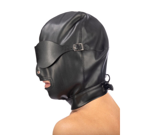 Маска-шлем с отверстием для рта и съемными шорами