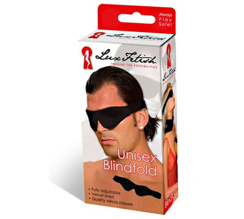 Мягкая черная маска на глаза