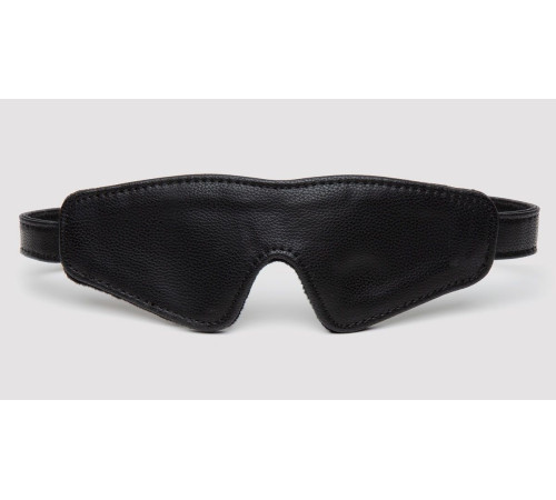 Черная плотная маска на глаза Bound to You Faux Leather Blindfold Черная плотная маска на глаза Bound to You Faux Leather Blindfold