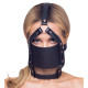 Заказать Черный намордник с кляпом-шаром Head Harness With A Gag