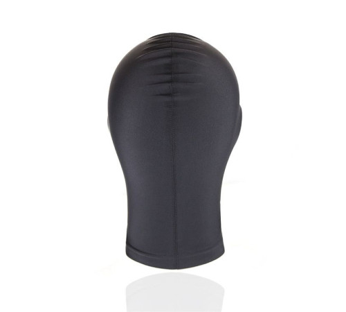 Черный текстильный шлем без прорезей для глаз