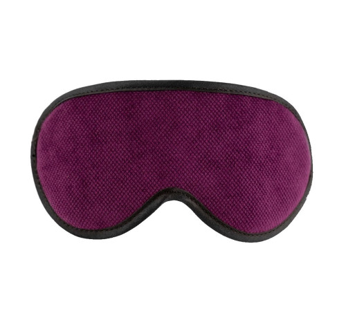 Фиолетовая сплошная маска на резиночке с черной окантовкой