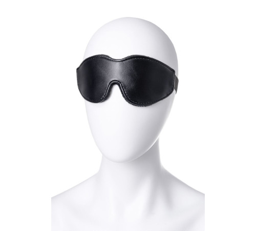 Черная маска Anonymo из искусственной кожи