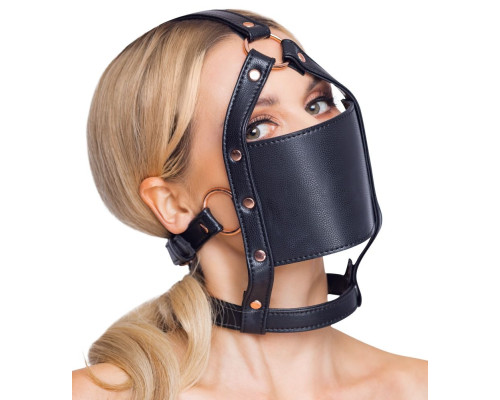 Заказать Черный намордник с кляпом-шаром Head Harness With A Gag Заказать Черный намордник с кляпом-шаром Head Harness With A Gag