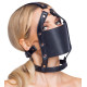 Заказать Черный намордник с кляпом-шаром Head Harness With A Gag